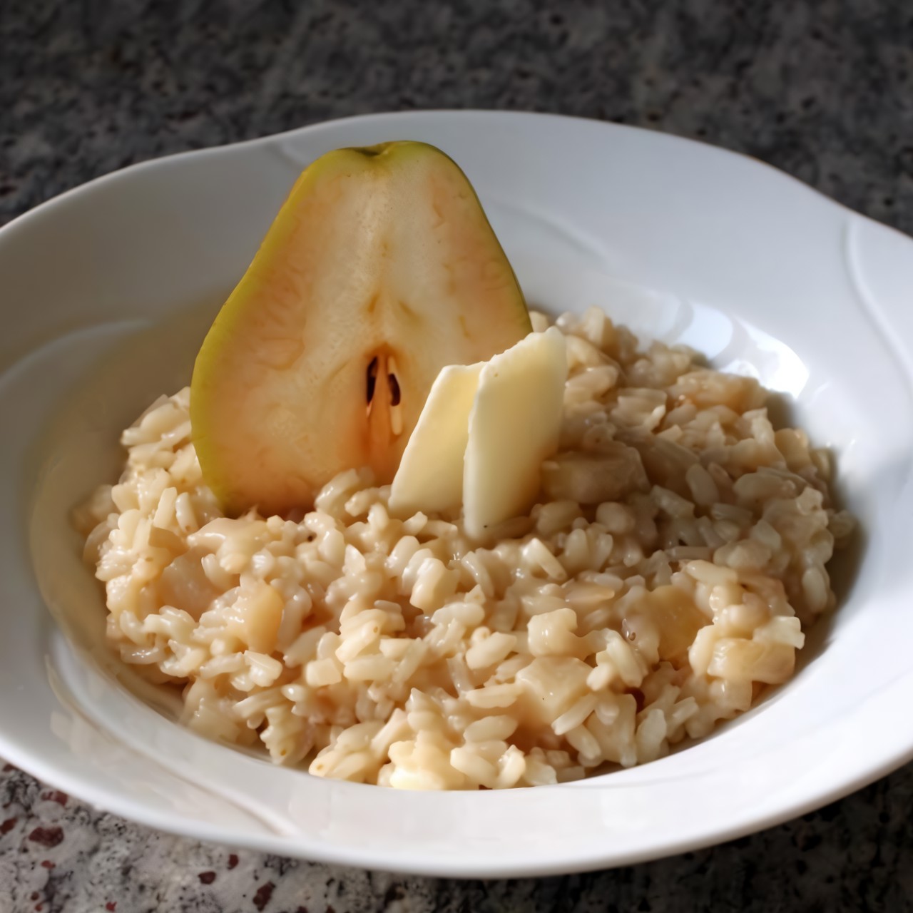 Ризотто с грушей и сыром пекорино