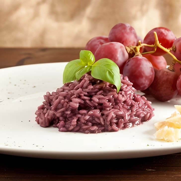 Ризотто с красным вином