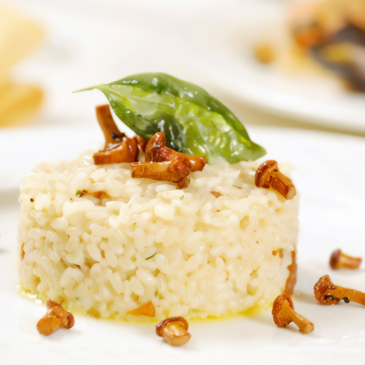 Ризотто с лисичками и пармезаном