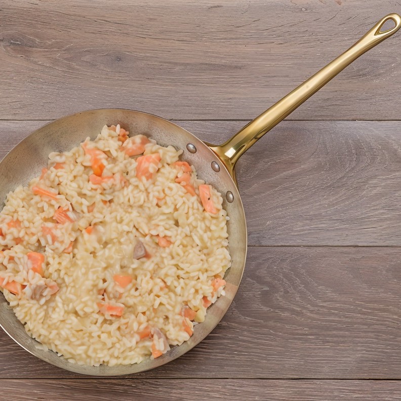 Ризотто с семгой