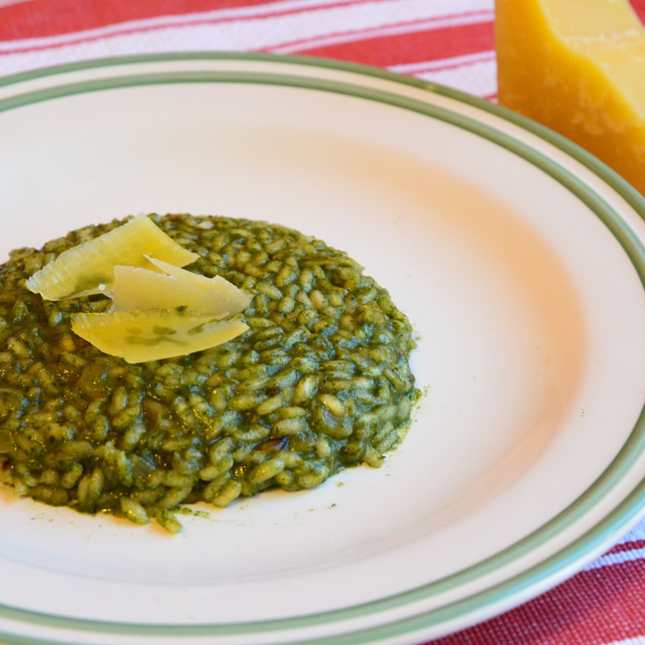 Ризотто со шпинатом и пармезаном