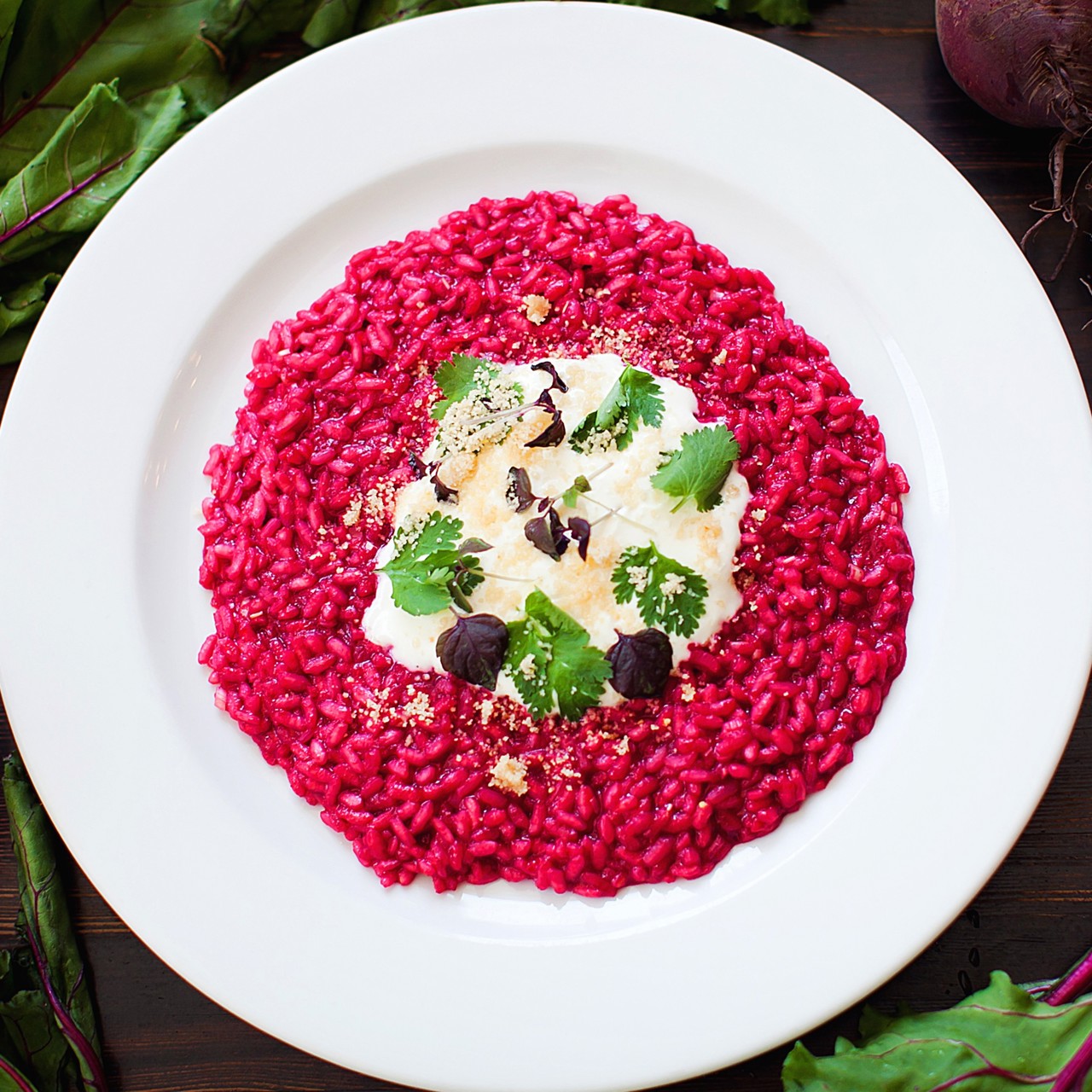 Ризотто со свеклой