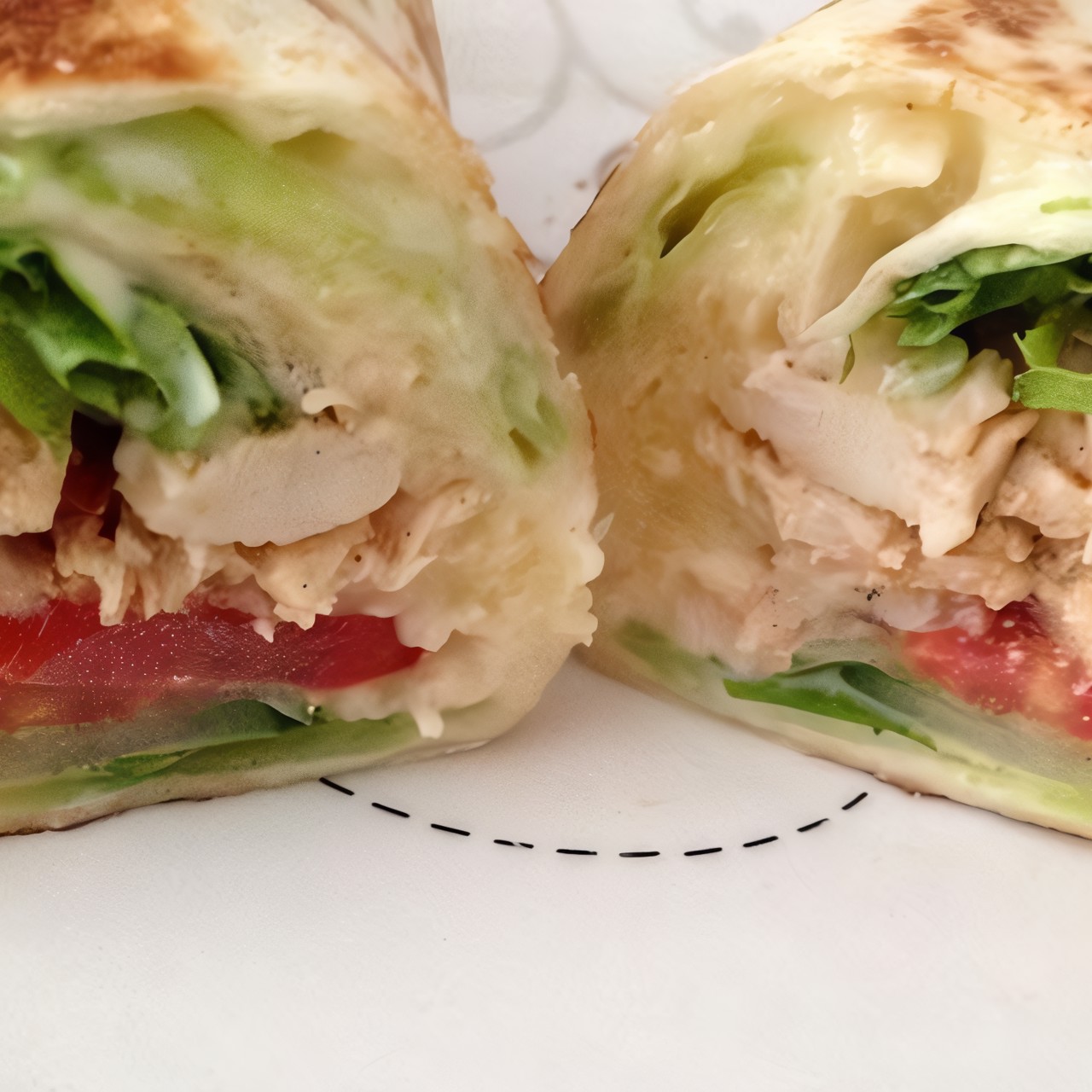 Ролл в тортилье с курицей