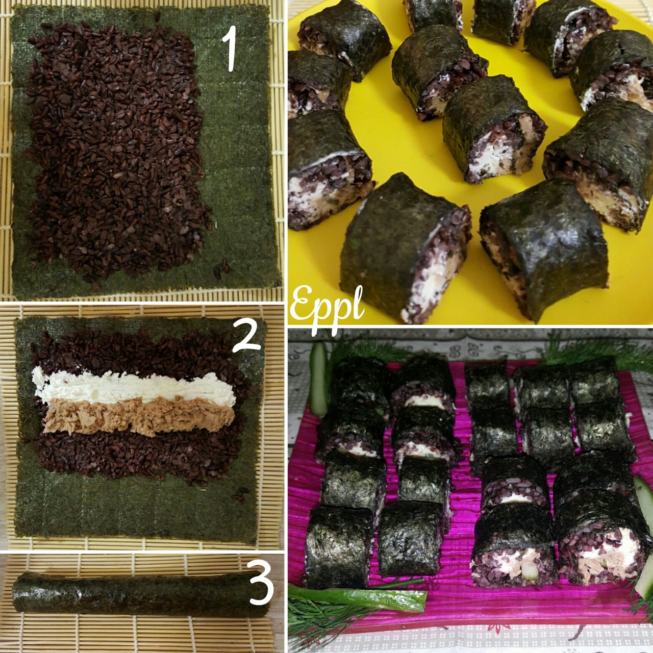 Роллы с диким рисом