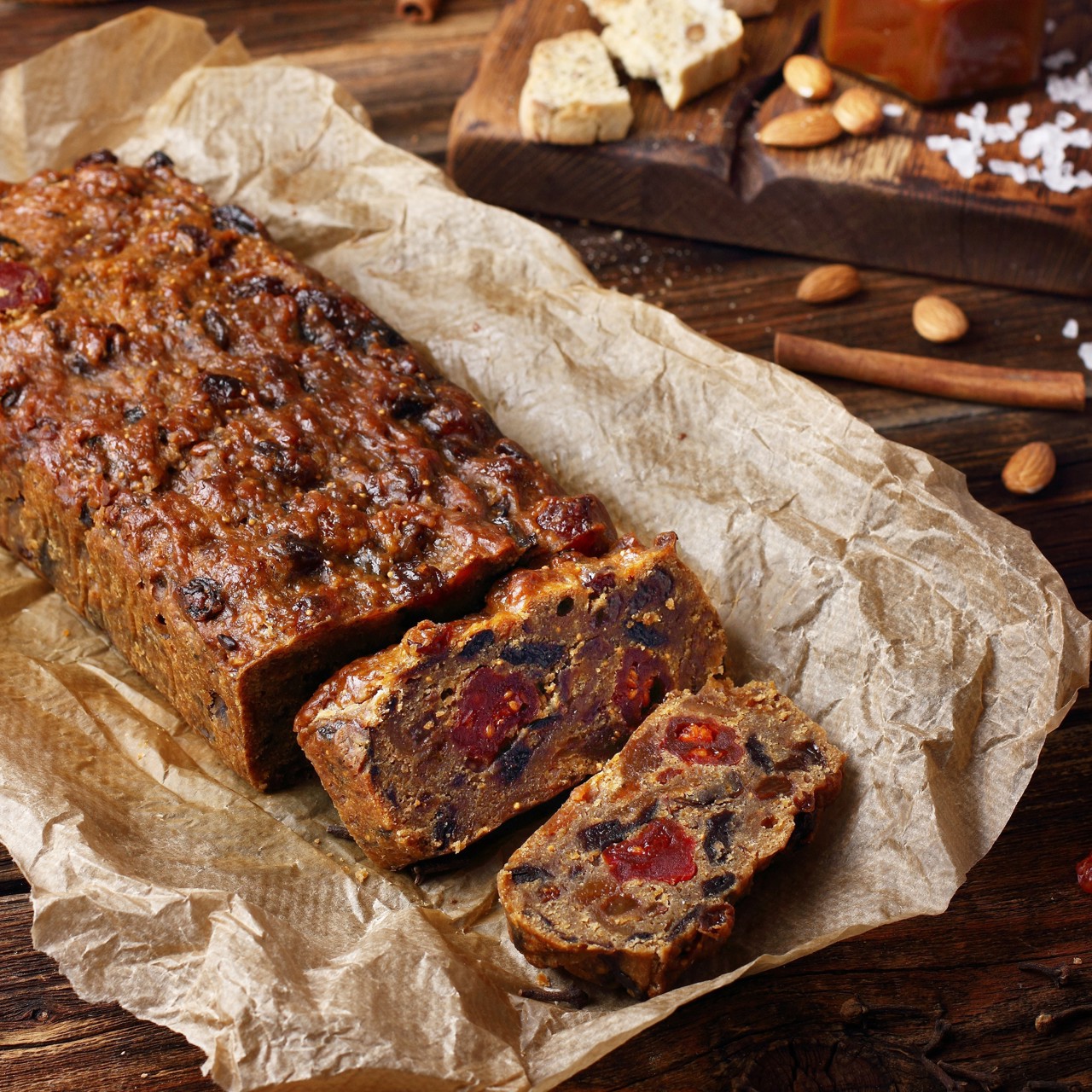 Рождественский фруктовый кекс