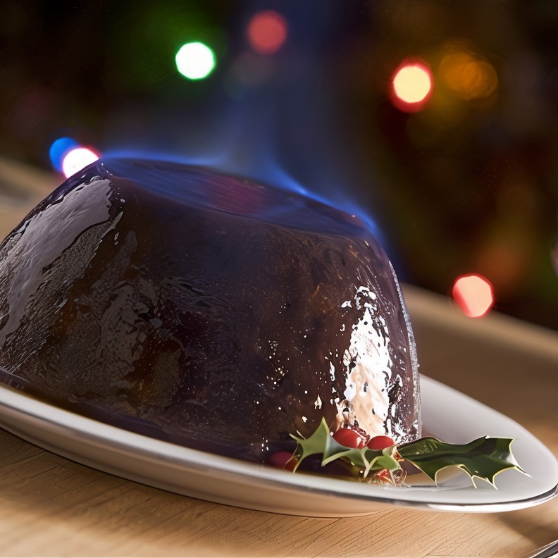 Рождественский сливовый пудинг