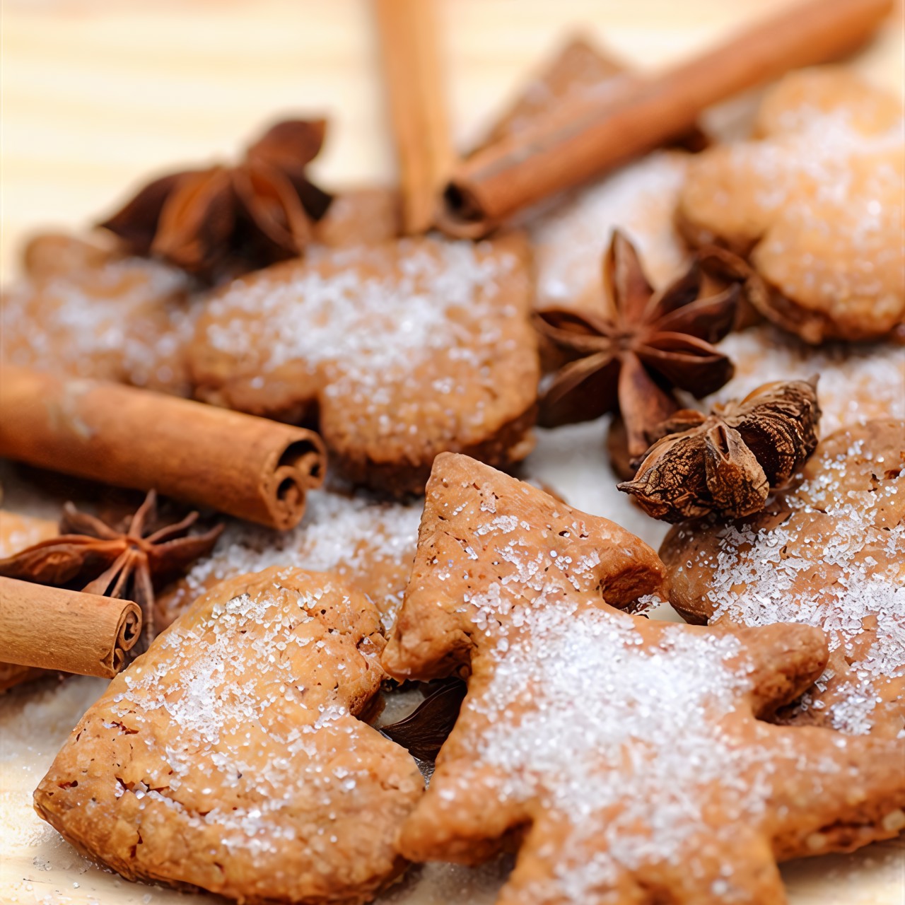 Рождественское имбирное печенье в глазури