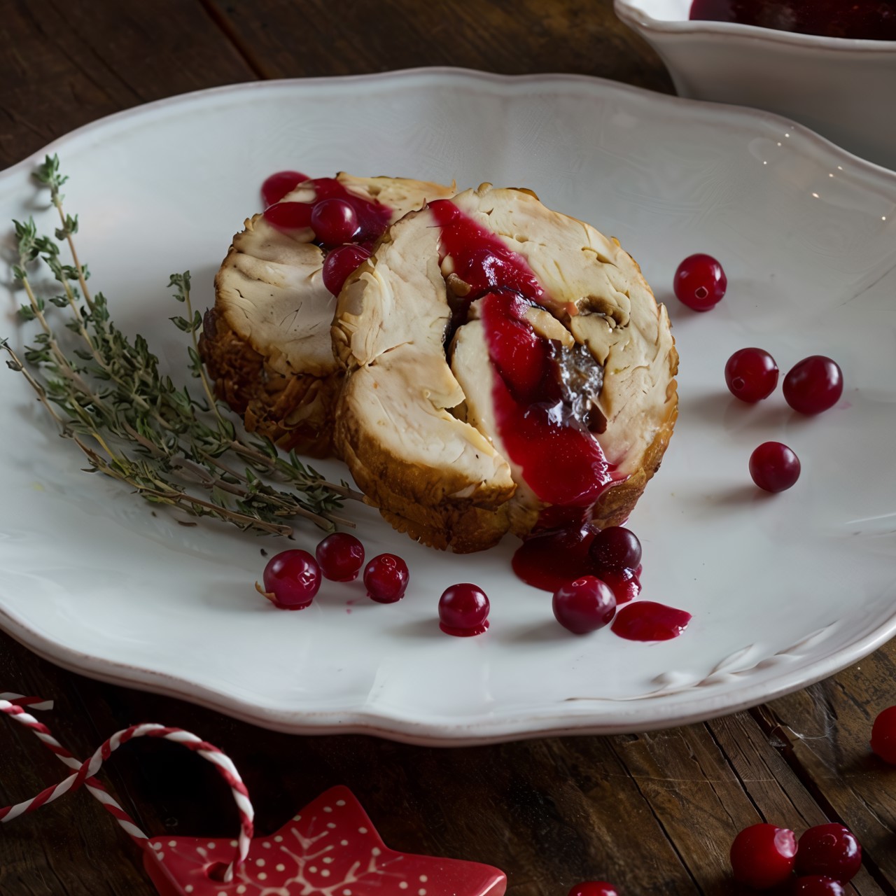 Рулет из индейки с каштаном и черносливом — Филето галопулас мэ кастана ке Дамаскина