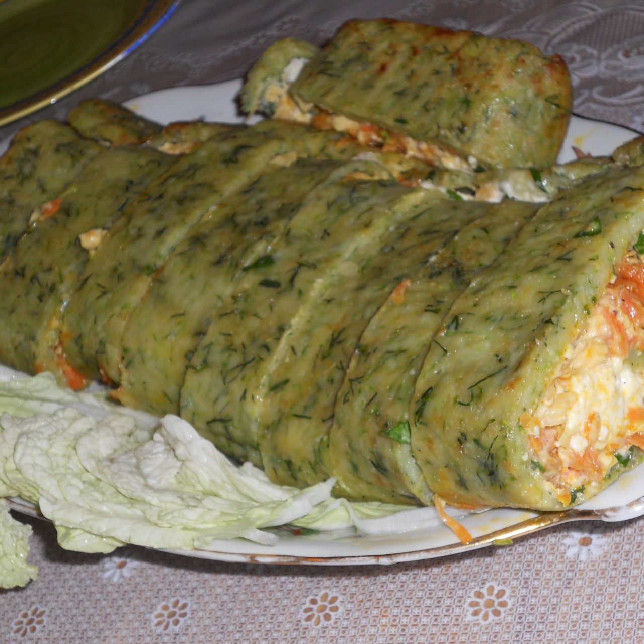 Рулет из кабачка