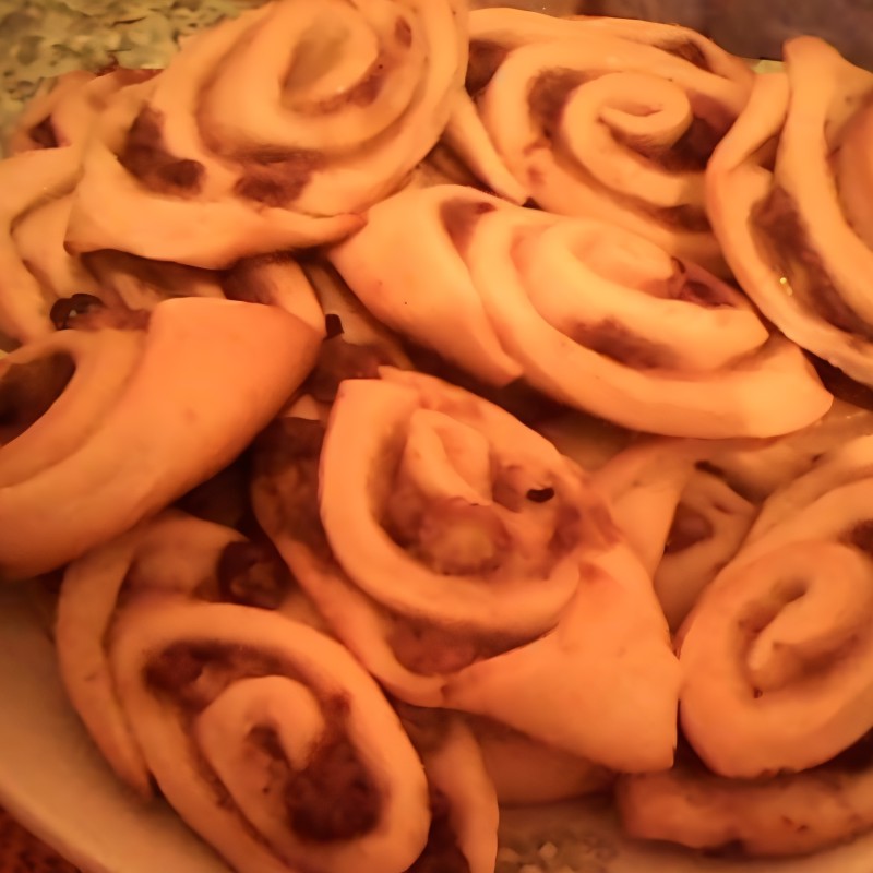 Рулетики на кефире с ягодами