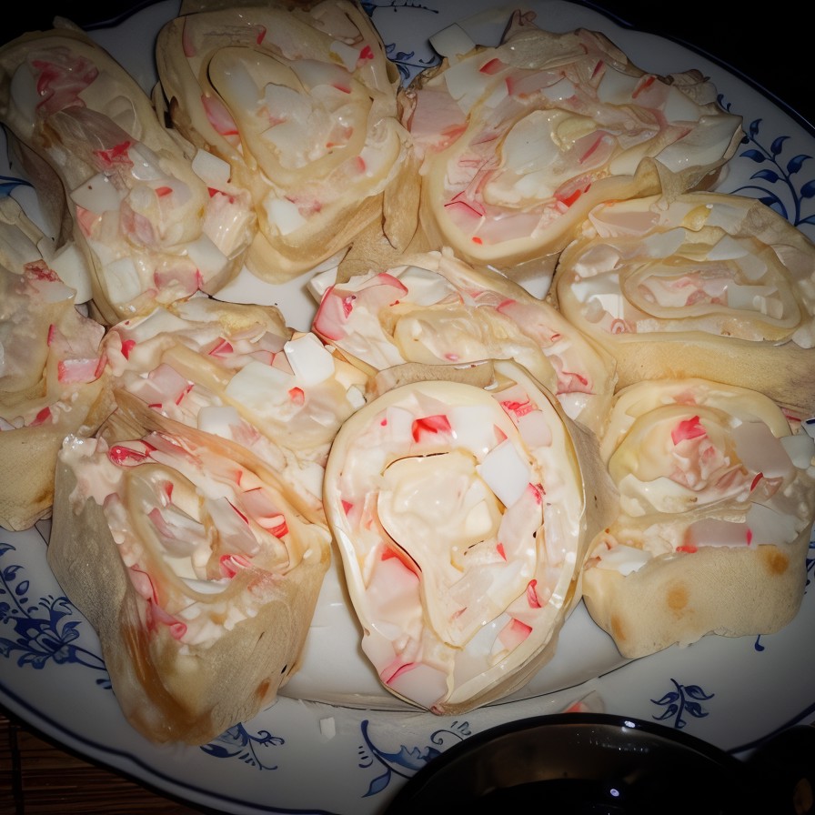 Рулетики с мягким сыром