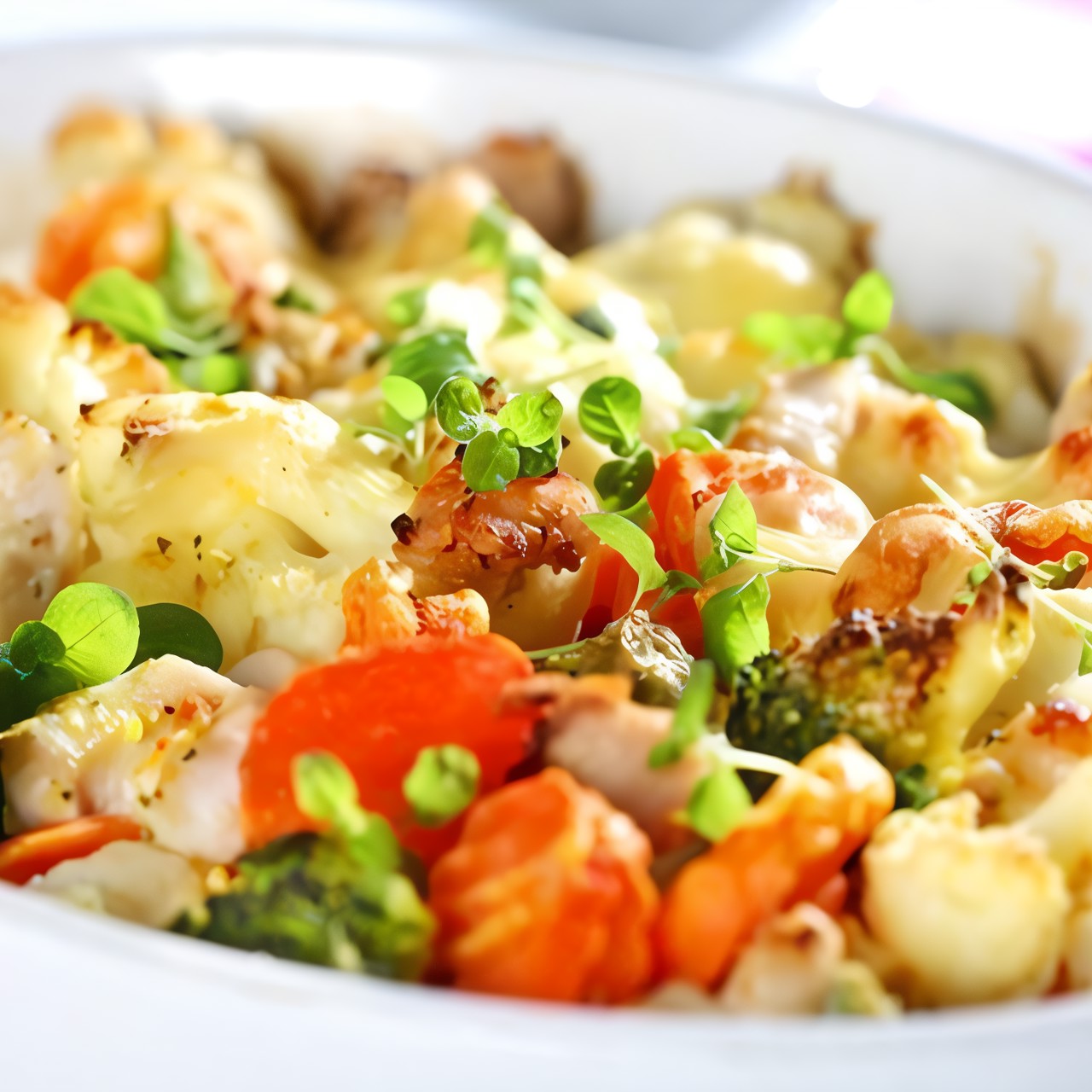 Сабджи с паниром в сливках