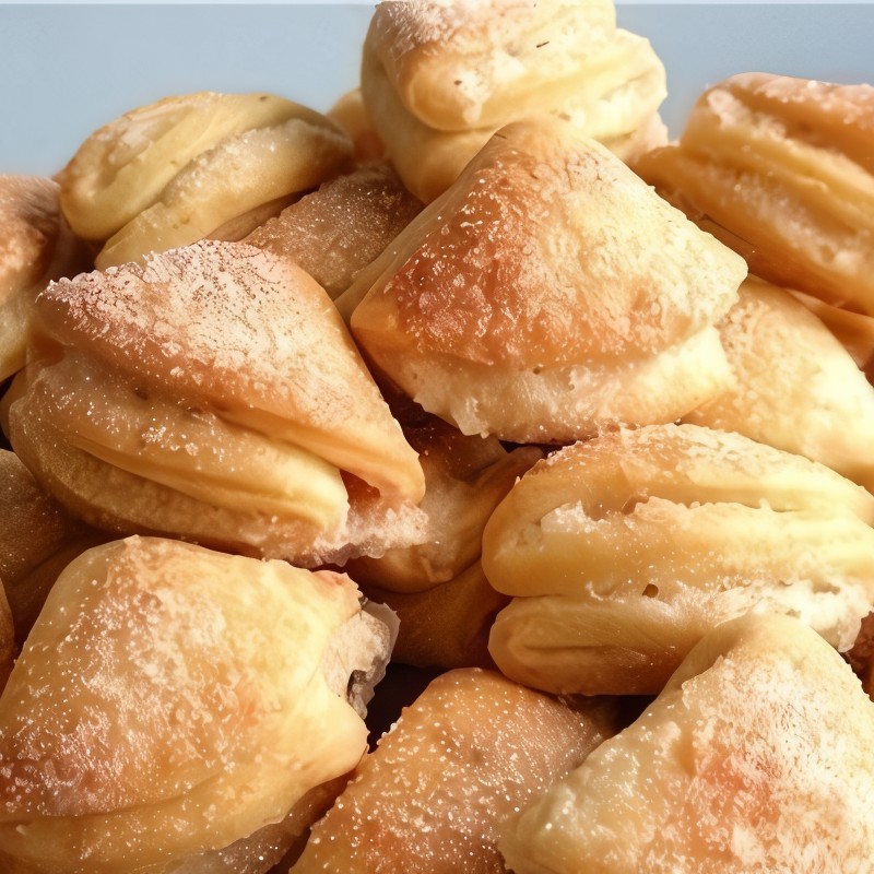 Сахарное творожное печенье