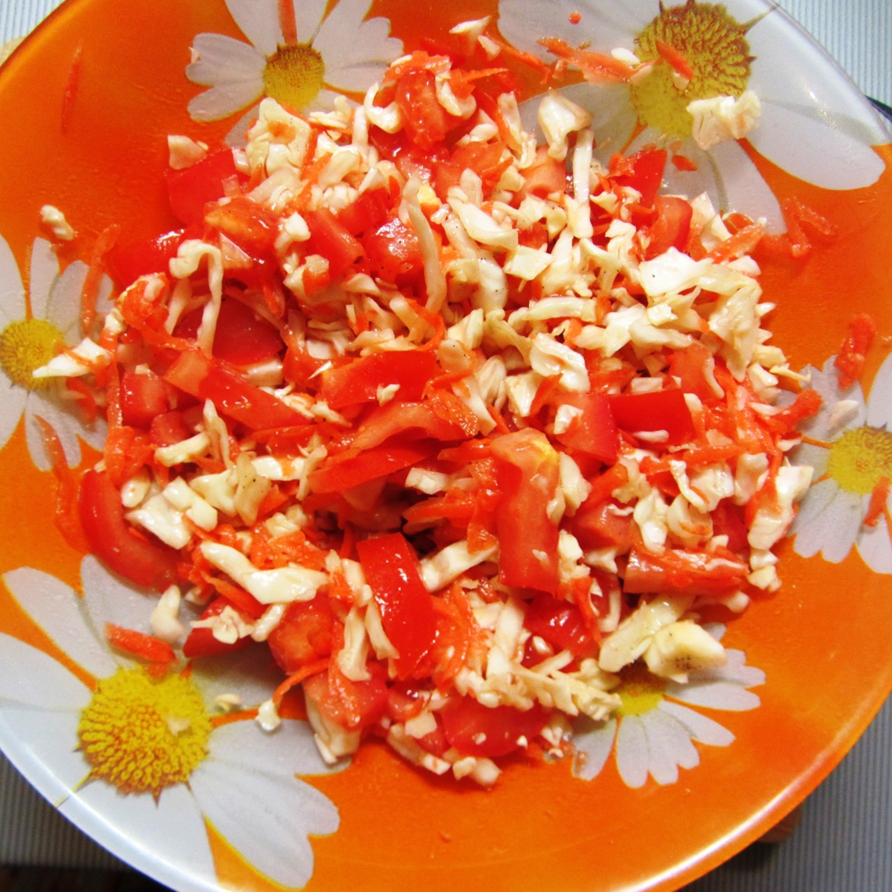 Салат-гарнир к жаренному мясу