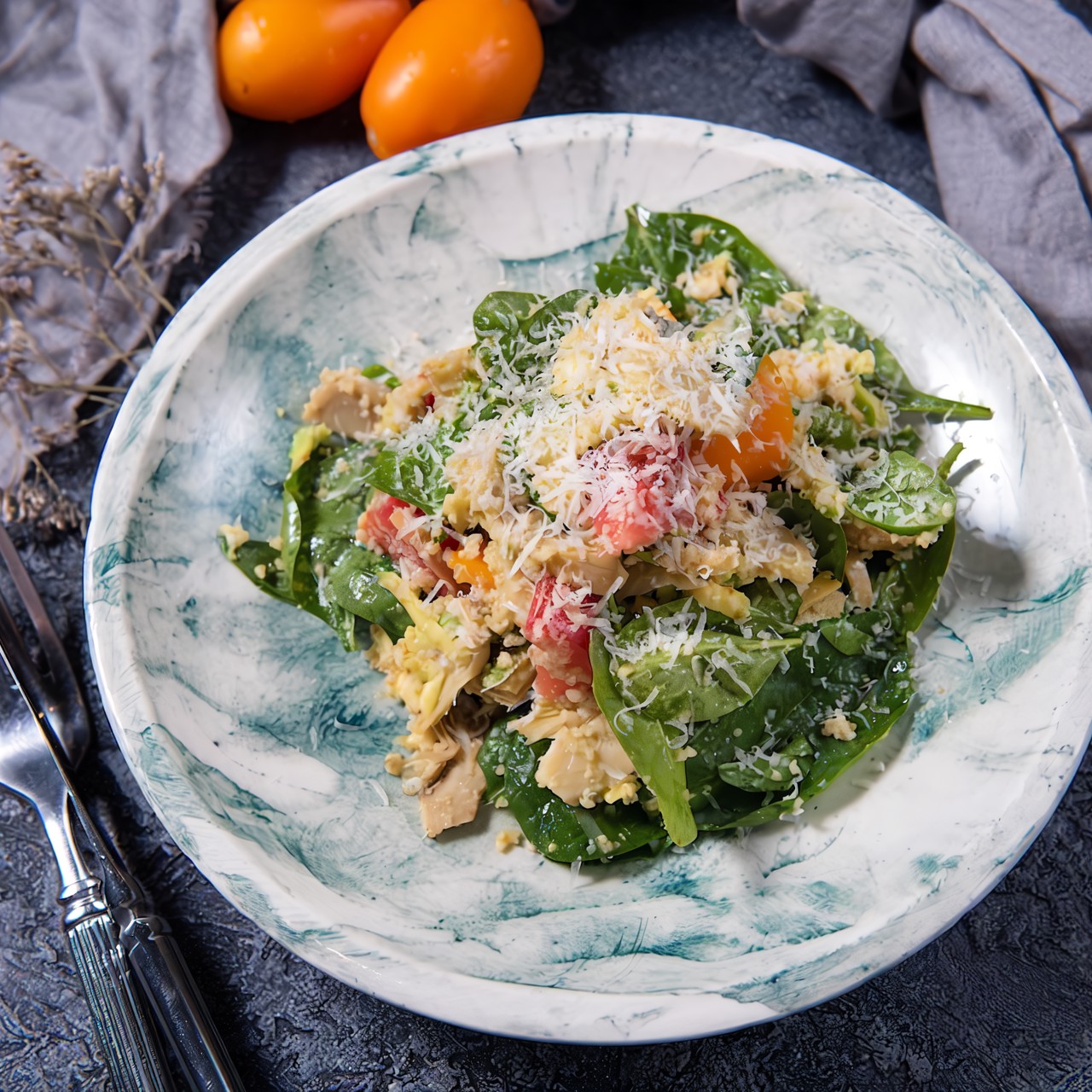 Салат из булгура с авокадо