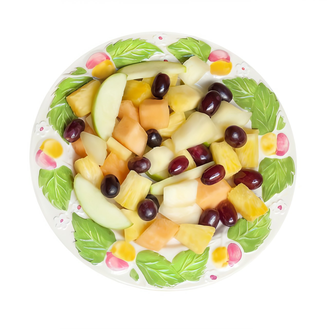 Салат из яблок, груш и дыни с ликером