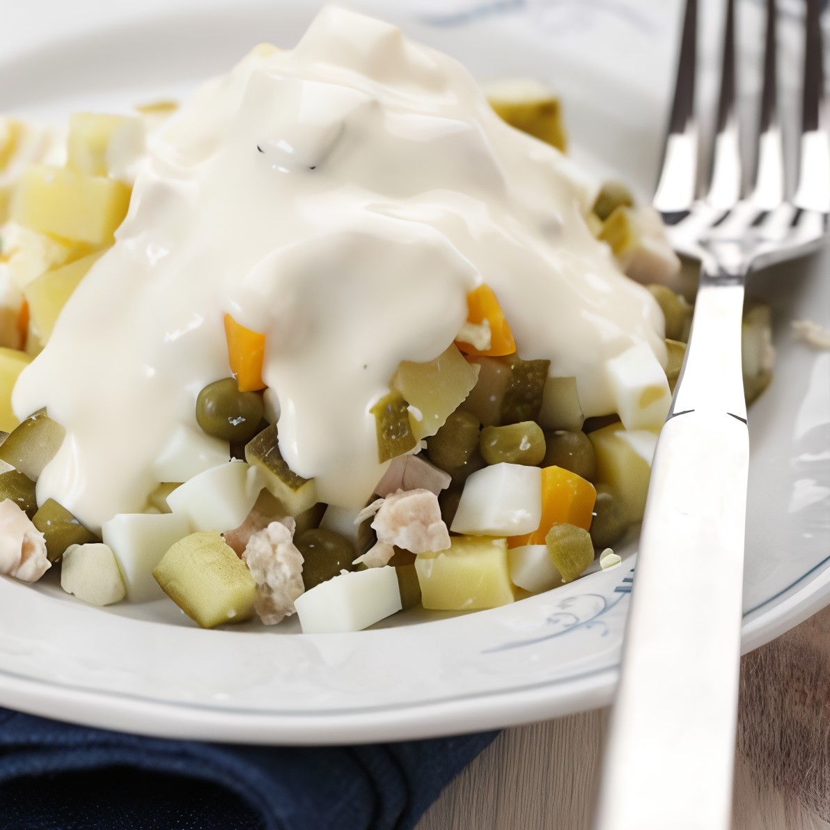 Салат из картофеля