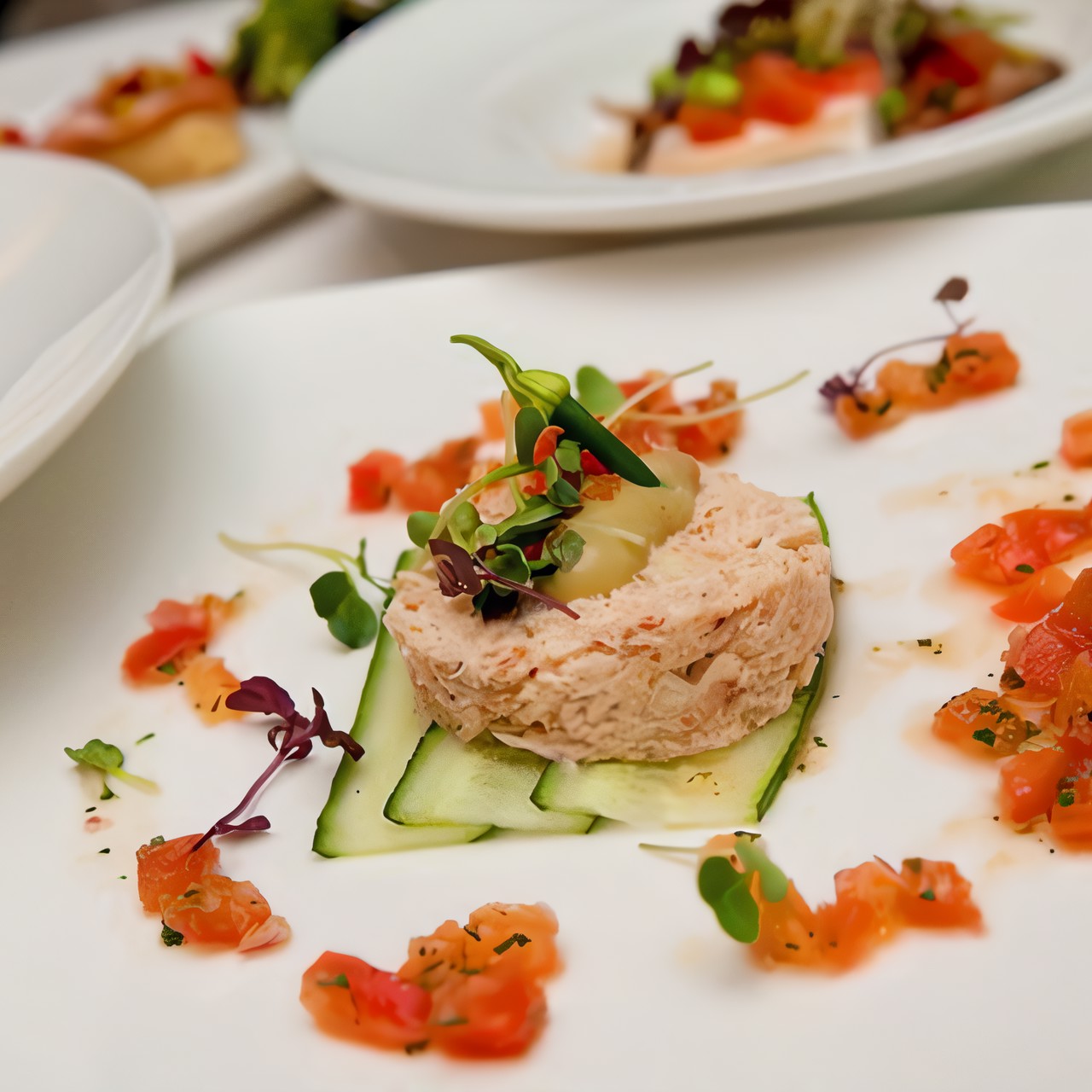 Салат из креветок и крабовых палочек