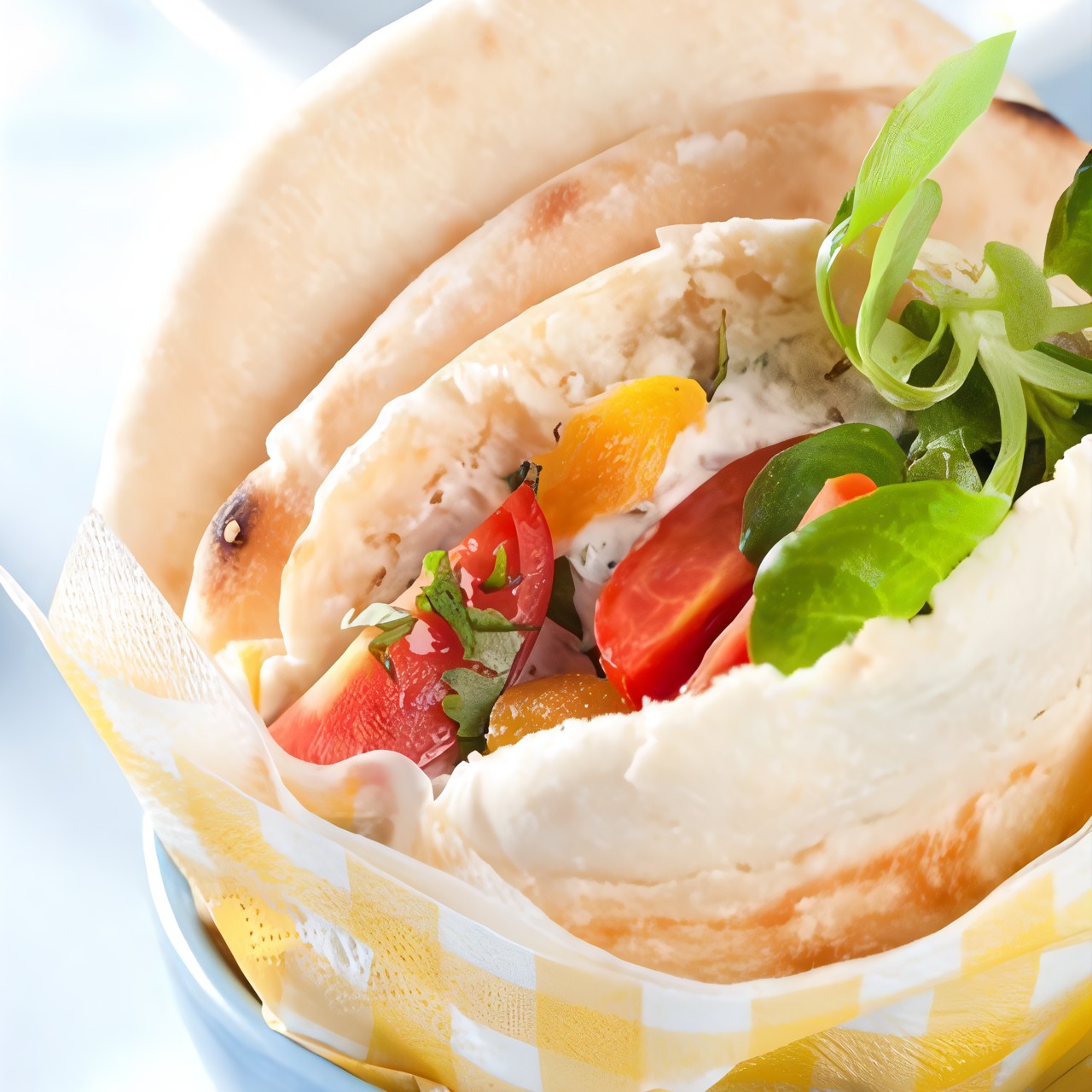 Салат из курицы в пите