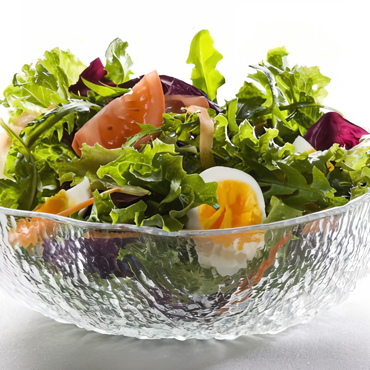 Салат из листьев одуванчика с помидорами черри