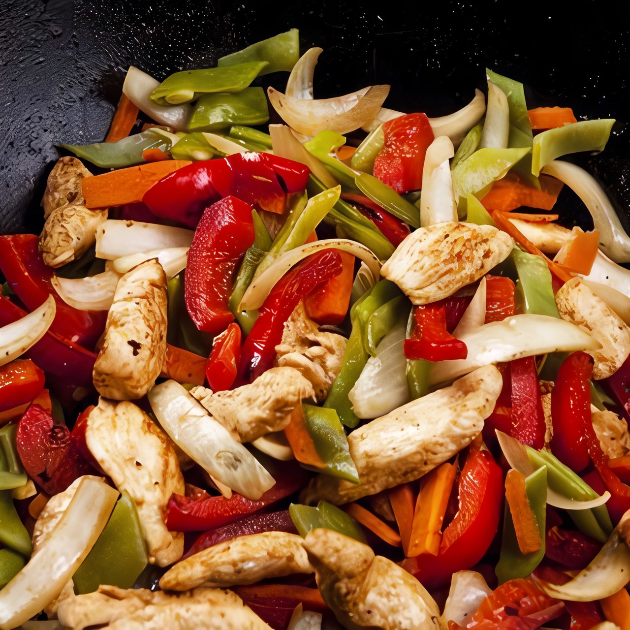 Салат из овощей и грибов на гриле