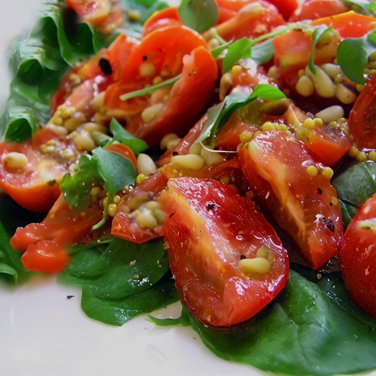 Салат из шпината с пармезаном