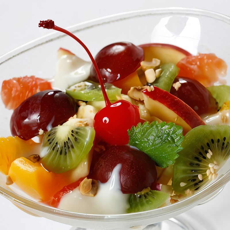 Салат из тропических фруктов и кокоса