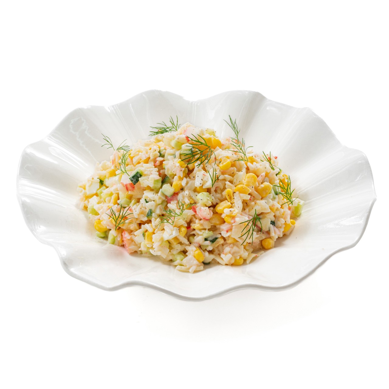 Салат крабовый с кукурузой