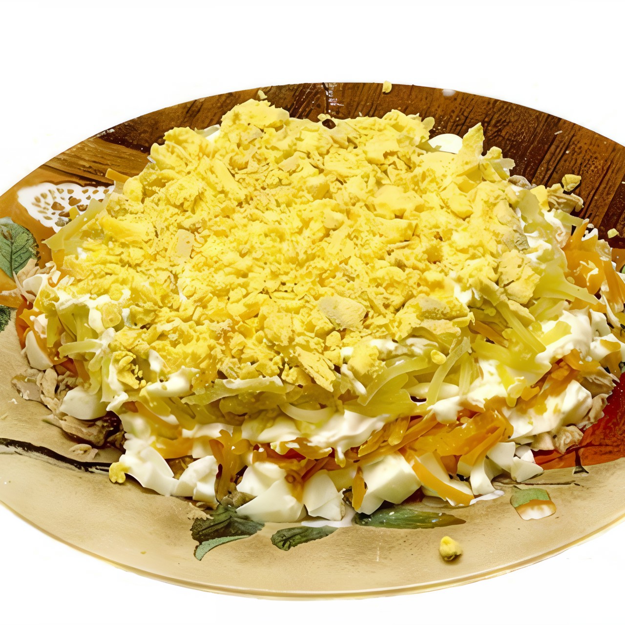 Салат «Мимоза» с рыбой