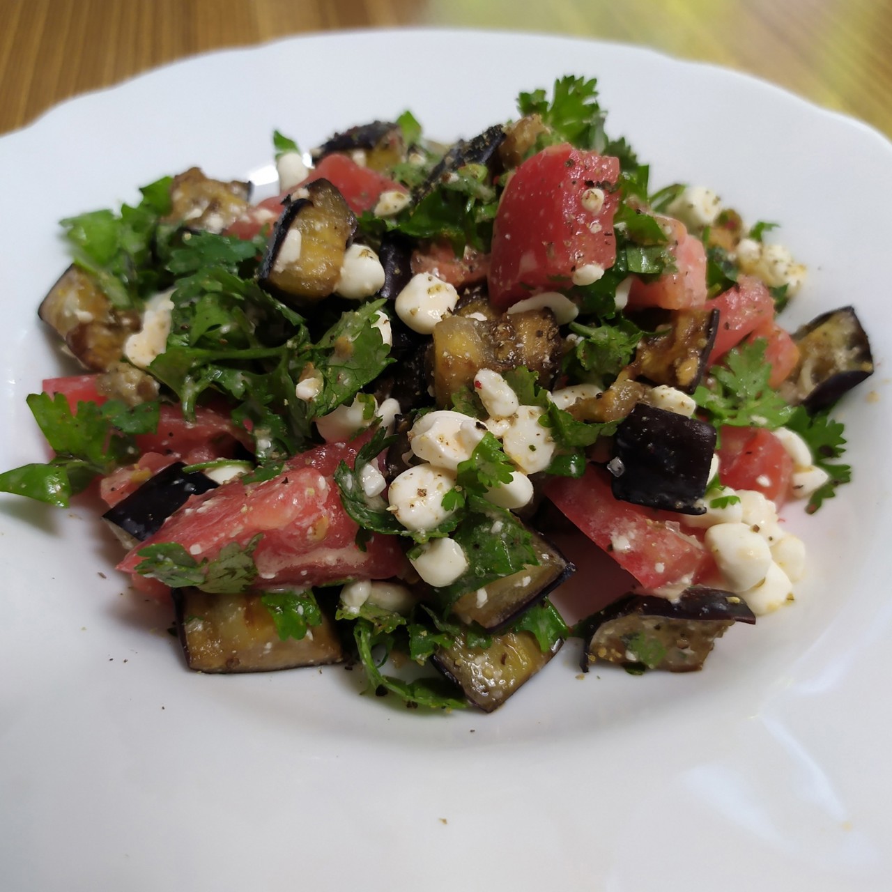 Салат с баклажанами