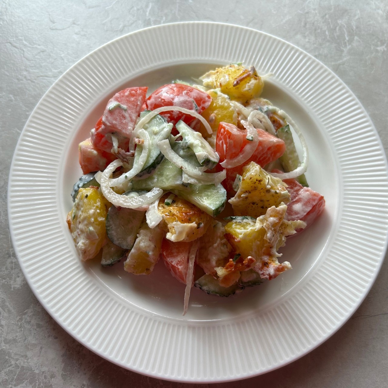 Салат с картофелем