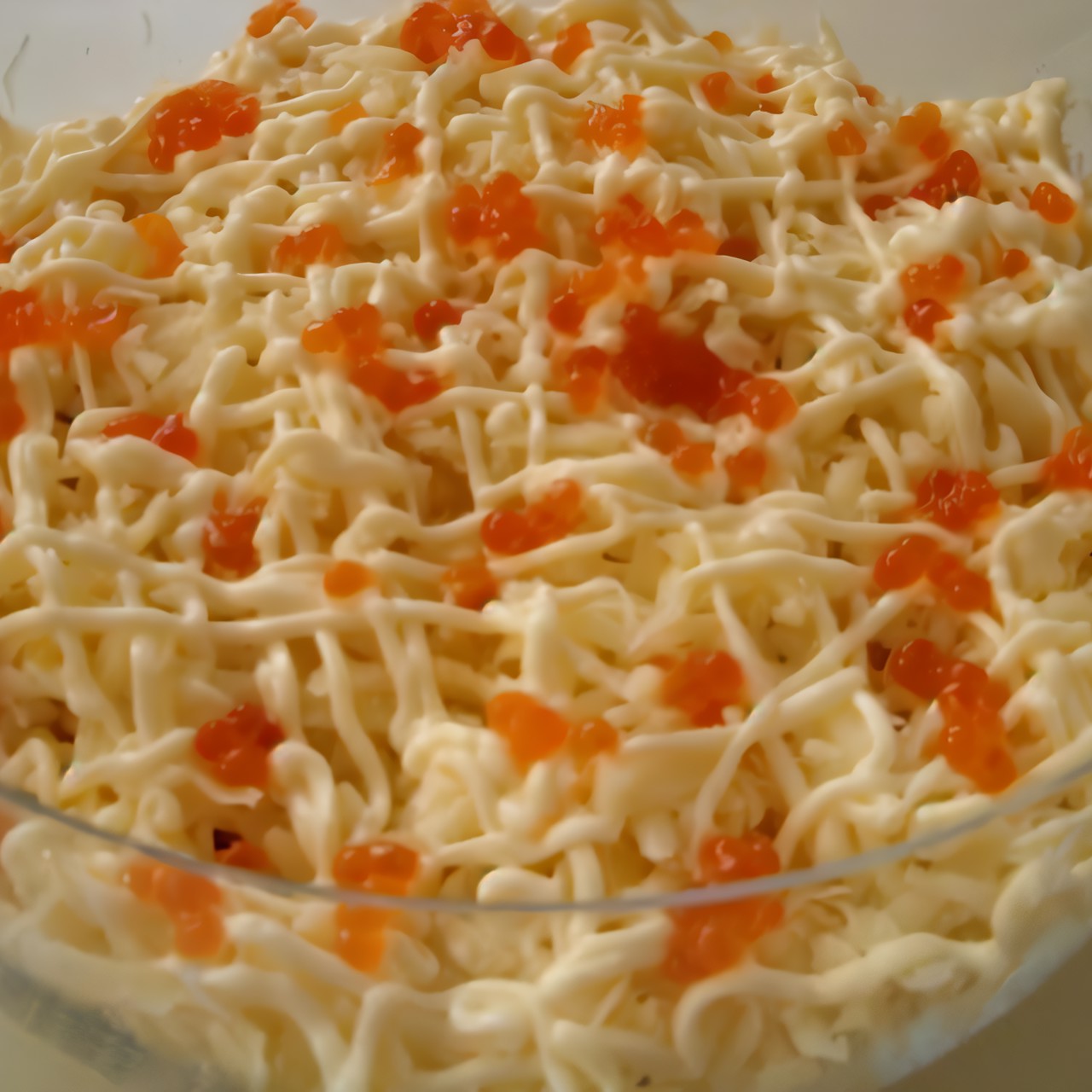 Салат с морским коктейлем