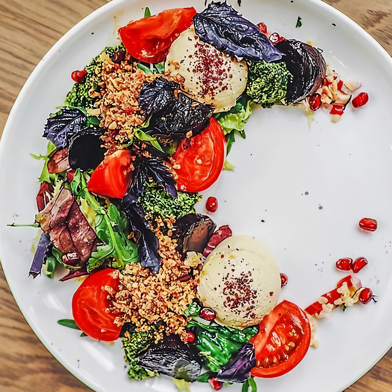 Салат с печеной свеклой и булгуром