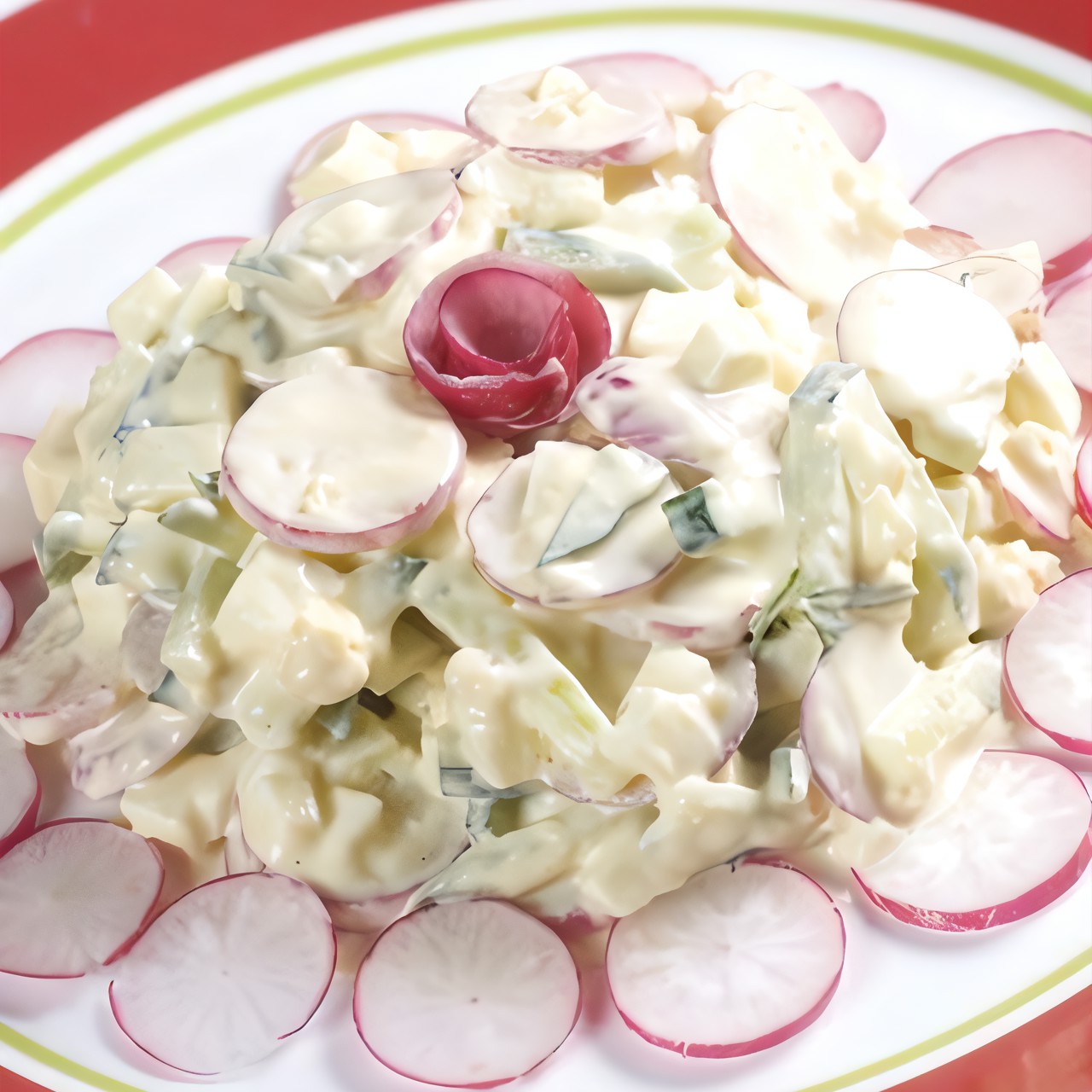 Салат с сыром и зеленью