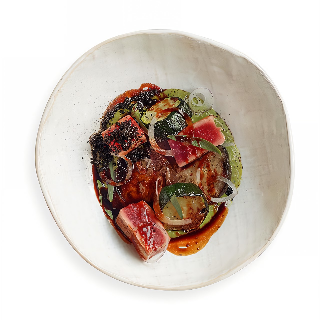 Салат с тунцом и цукини