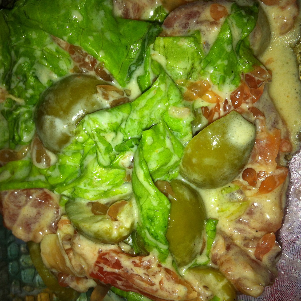 Салат со слабосоленой семгой и грейпфрутом