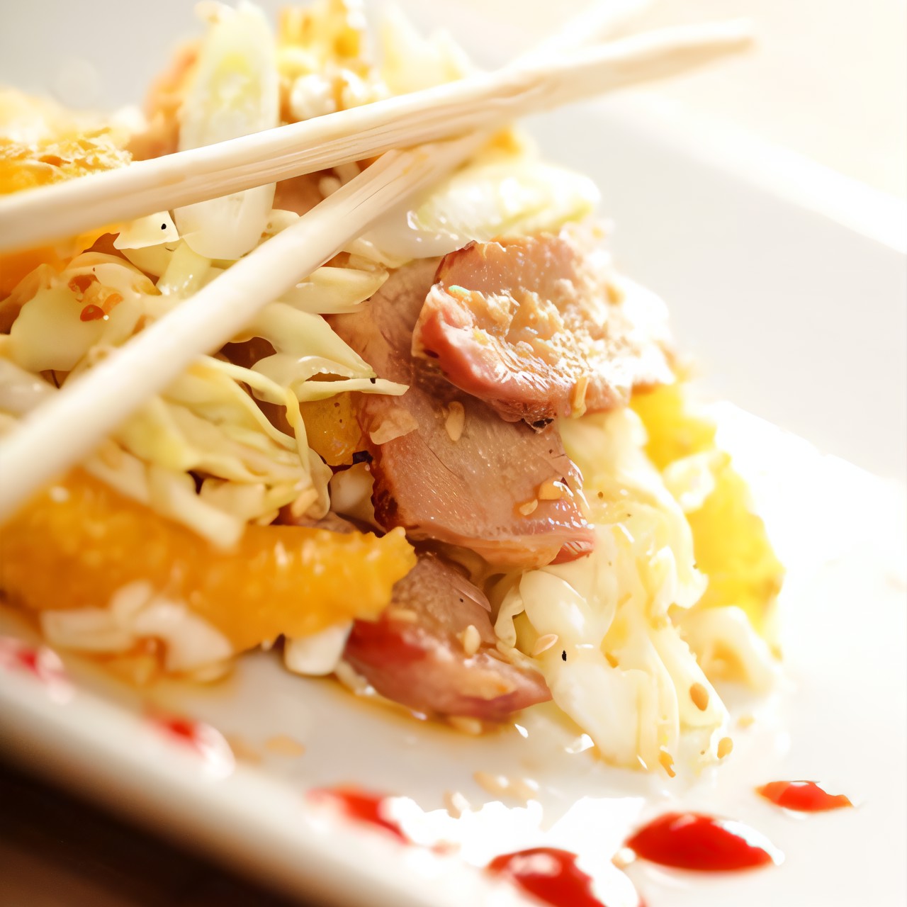 Салат со свининой