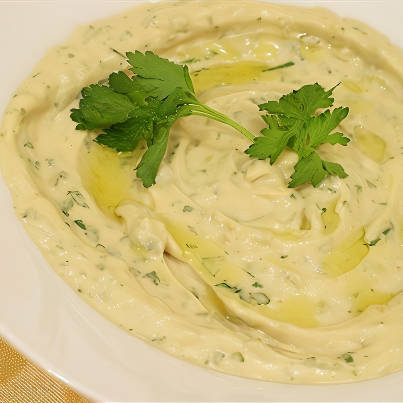 Салатная заправка из тахини с лимонным соком