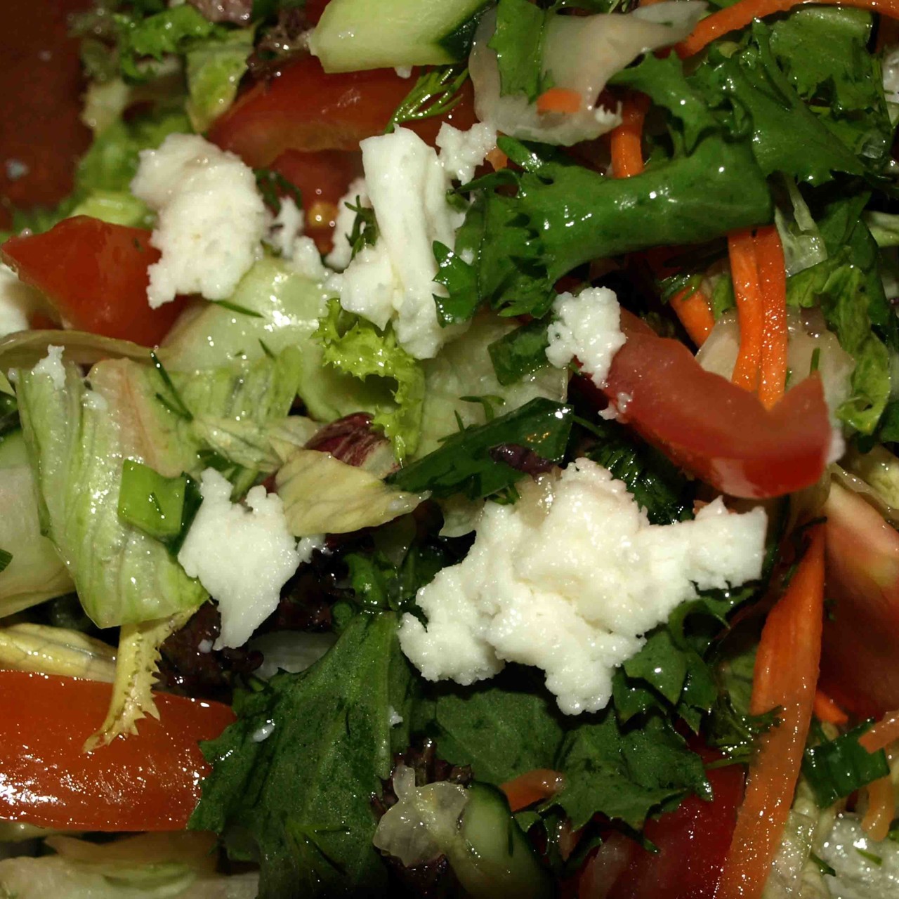 Салатный микс с моцареллой