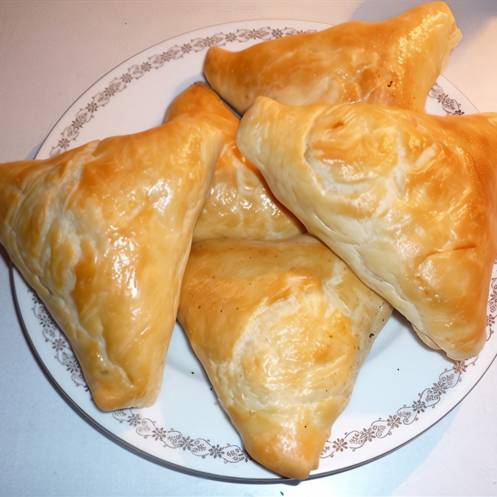 Самса с бараниной и курдюком