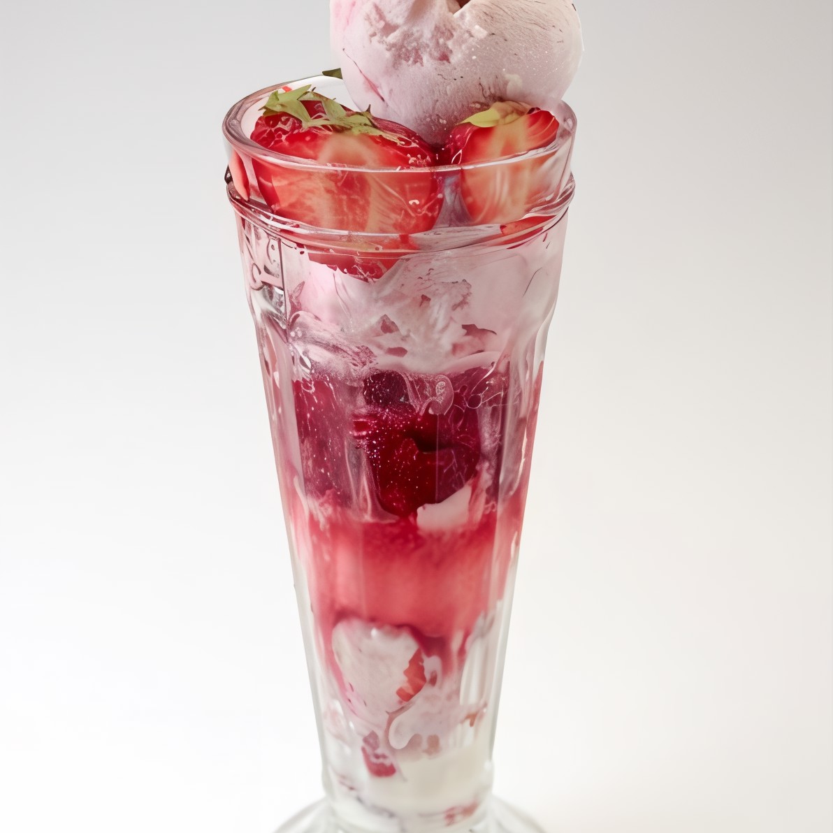 Санди с клубникой и малиной