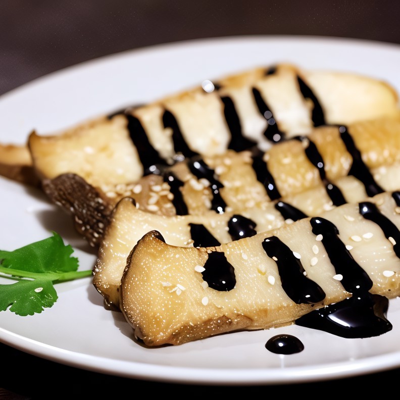 Сашими из королевскими вешенками