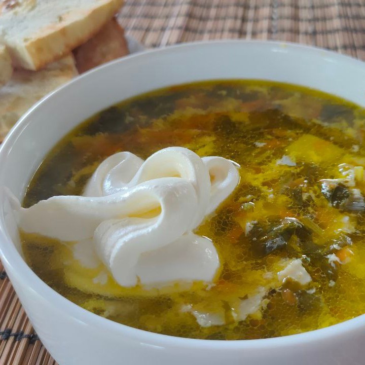 Щавелевые щи (зеленый борщ)