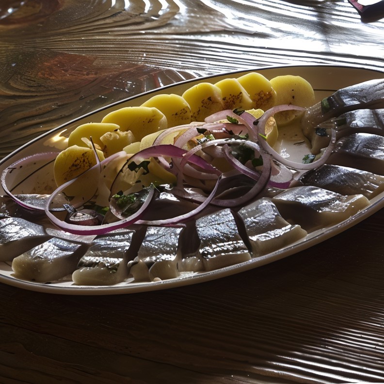 Сельдь с гарниром