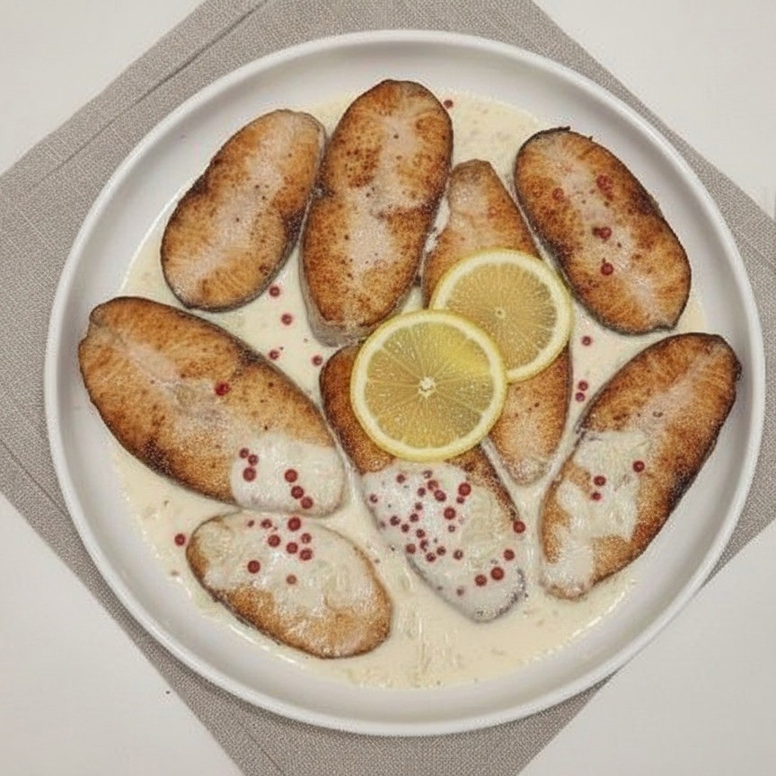 Семга в сливках