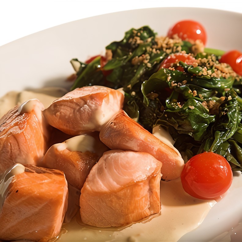 Семга в томатно-медовом соусе