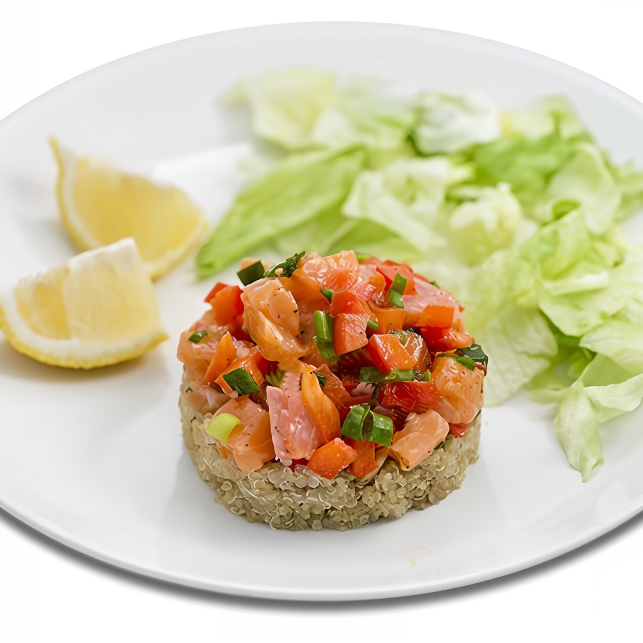 Севиче из лосося и киноа