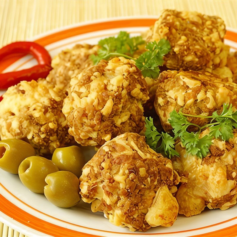 Шарики из свинины с сыром