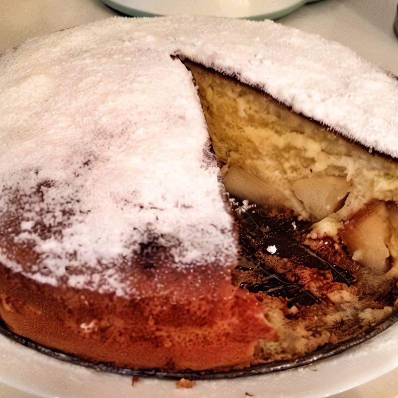 Шарлотка с яблоками в меде