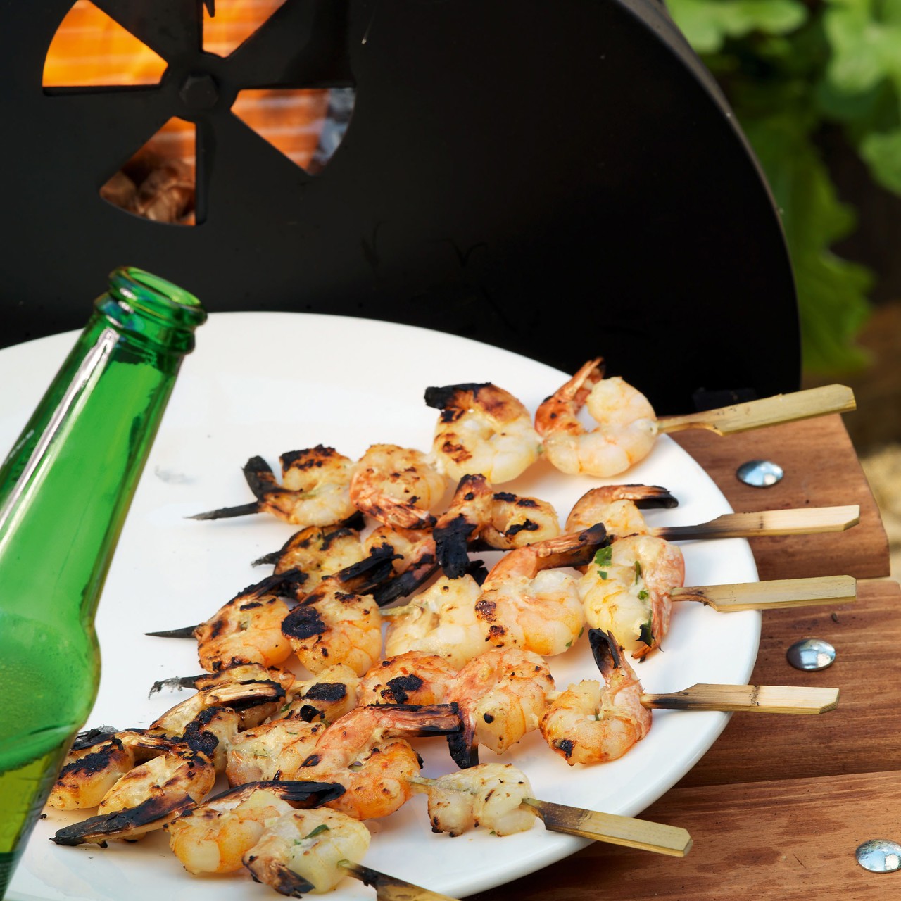 Шашлычки из креветок